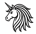 Cute Unicorn PNG SVG