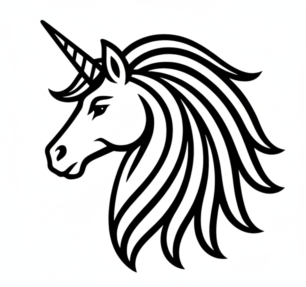 Cute Unicorn PNG SVG