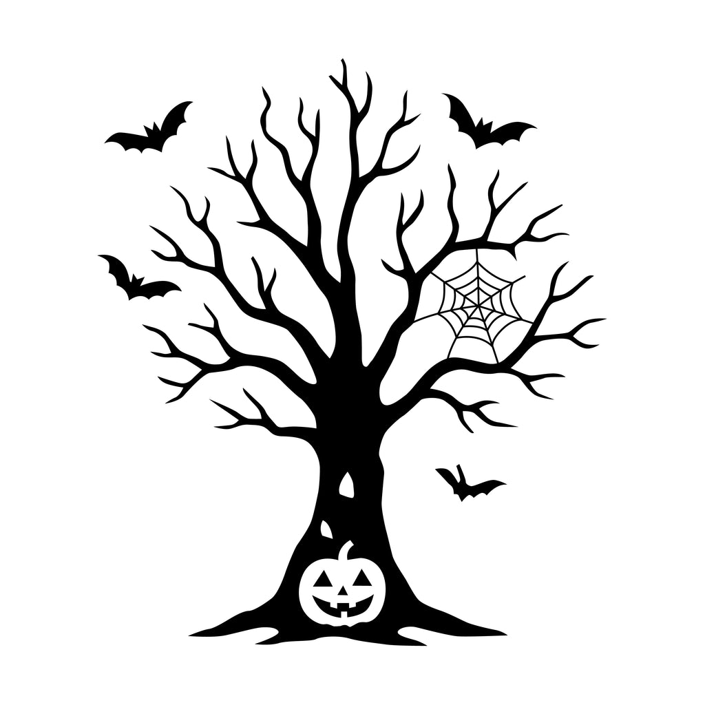 Halloween Tree SVG | Spooky Clipart