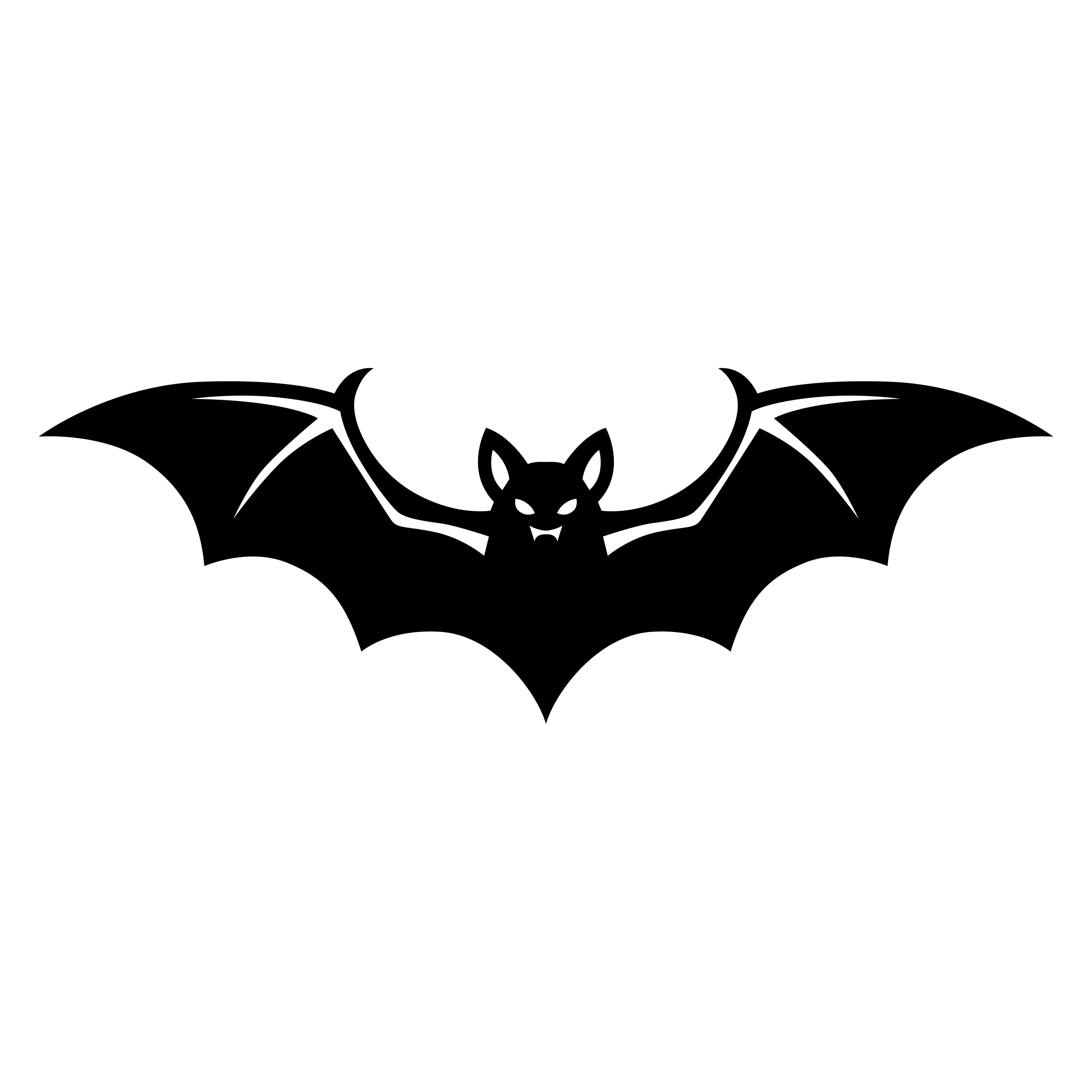 Halloween Bat SVG | Flying Bat Silhouette