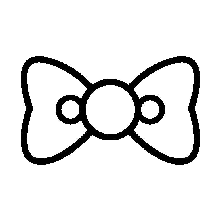 Minimalist Bow Outline SVG |Cut Ribbon Design for Cricut & Silhouette