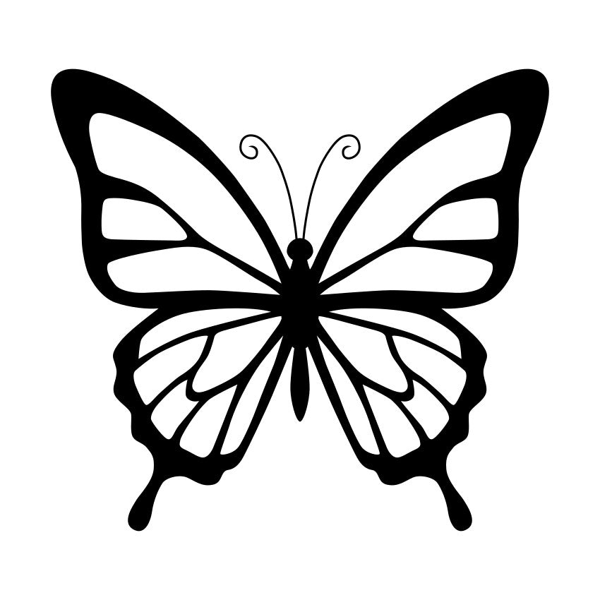 Butterfly Silhouette SVG Minimalist Cut File
