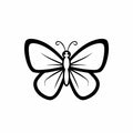 Butterfly SVG | Minimalist Line Art Butterfly | Cute Insect Clipart for Cricut