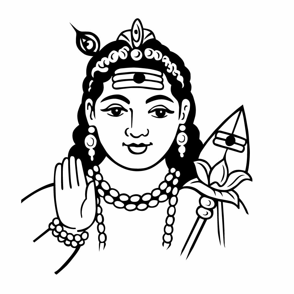 God Murugan Vector art SVG PNG EPS