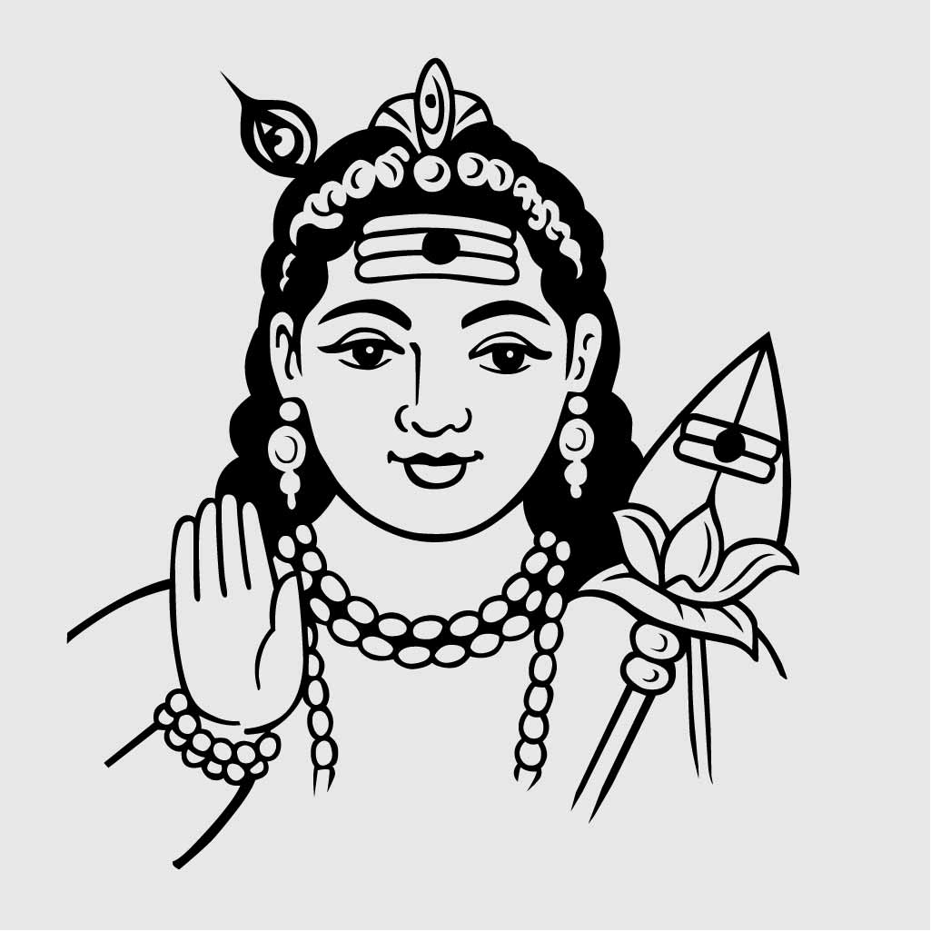 God Murugan Vector art SVG PNG EPS
