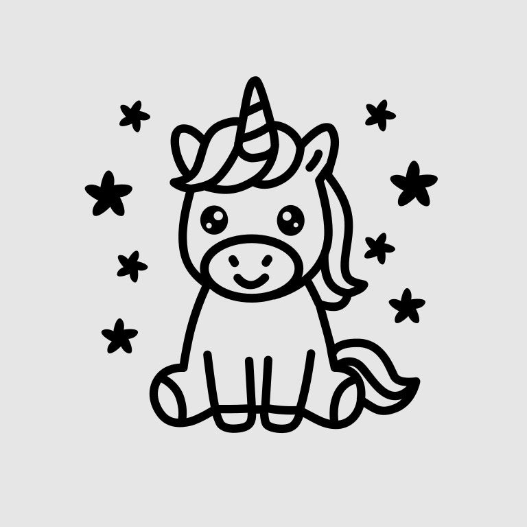 Cute Unicorn SVG PNG