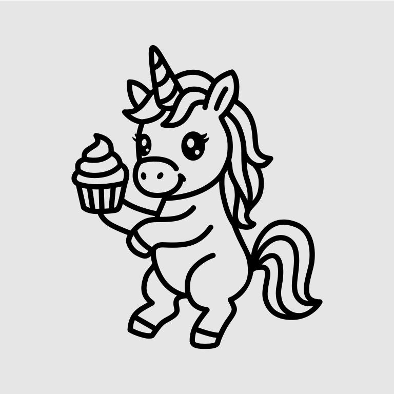 Cute Unicorn SVG PNG